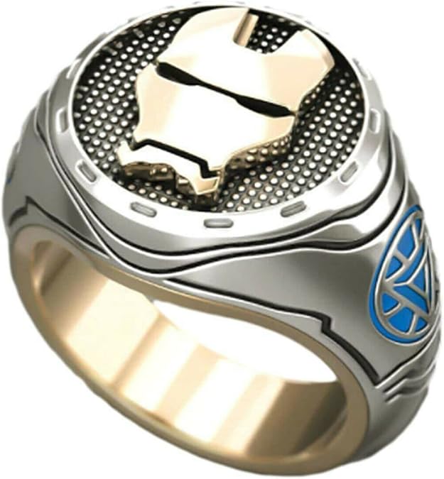 Ironman Helmet Steel Cosplay Metal Ring (9)