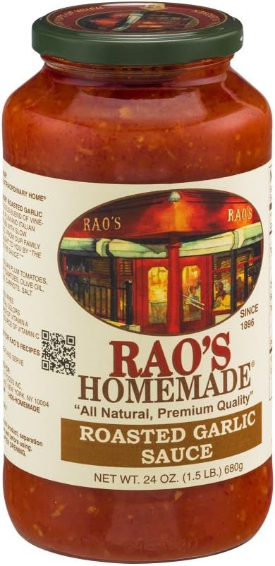 Rao's Homemade All Natural Roasted Garlic Sauce, 24 oz (Pack of 12)