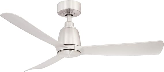 Fanimation Kute 44 In Ceiling Fan, Brushed Nickel, Brushed Nickel Blades