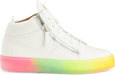 Kriss Multicoloured Rubber Sole Mid-Top Mens Sneakers