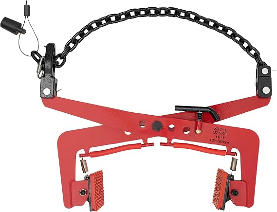Pallet Puller Clamp, 716.5LBS Capacity Heavy Duty Steel Single Scissor Clamp, 14.2inch Jaw Opening Pallet Grabber, Pallet Grabber Hook Puller Tool Used for Lifting Wood, Boards, Wooden Pallets