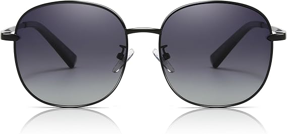 SUNGAIT Classic Square Frame Sunglasses for Women Men Trendy UV400 Protection Polarized Lightweight