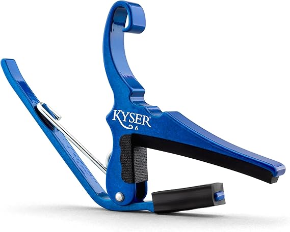 Kyser Quick-Change Capo for 6-string acoustic guitars, Blue, KG6U