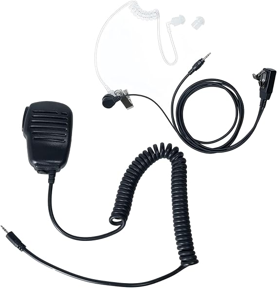 PX650 Shoulder Microphone and RX680 Acoustic Tube Earpiece Set Compatible with Cobra PX650 PX655 RX685 RX380 CX112 CXT195 CXT385 ACXT345 ACXT545 ACXT645 2 Way Radios