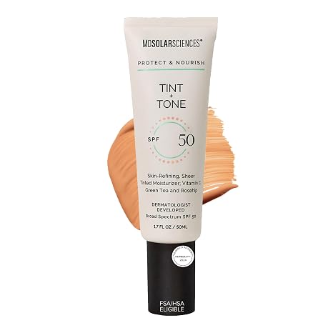 MDSolarSciences Tint + Tone Sheer Tinted Moisturizer SPF 50, 1.7 fl oz