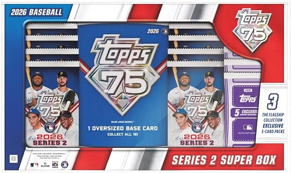 2026 Topps MLB Series 2 Baseball Trading Card Super Box 14 Cards Per Pack