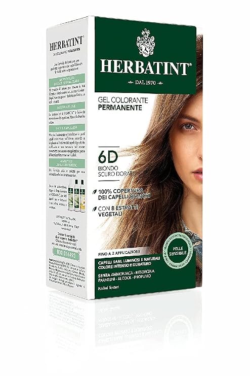 Herbatint Hair Dye 6D Dark Golden Blonde