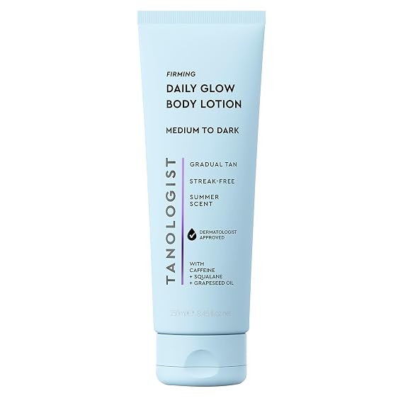 Tanologist Firming Daily Glow Body Lotion, Gradual Self Tanner, 8.45 fl oz