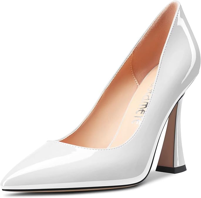 Castamere Women Stiletto High Heel Pointed Toe Slip-on Pumps Sexy Dress Classic 3.9 Inches Heels