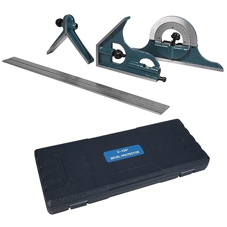 Combination, High Universal Bevel, for Outer Angles Protractor Ruler Set Inner Angles Angle Finder