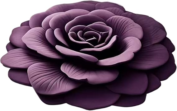 Diatomite Stone Bath Mat - Diatomaceous Earth Mat,3D Realistic Flower Pattern Non-Slip Fast Drying 15.75x15.75in For Bathtub