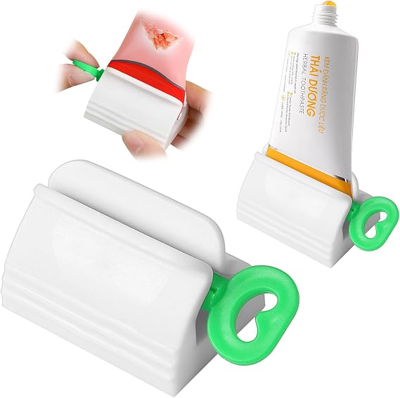 6 Pieces Toothpaste Squeezer,Tube Squeezer,Toothpaste Tube Squeezer,Toothpaste Squeezer Roller,Tooth pastetooth Paste Squeeze,Toothpaste Roller (Green)