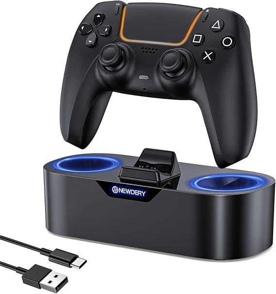 NEWDERY Single PS5 Controller Charger Station