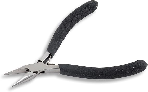 Beadalon Black Handle Chain Nose Pliers, Econo
