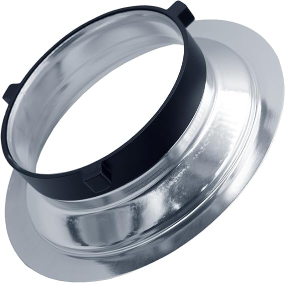 5.7" (144mm) Bowens Speed Ring Adapter for Folding Softboxes | 144mm Aluminum Speed Ring Adapter for Bowens Mount Lights and Folding Softboxes, Quick Tool-Free Installation