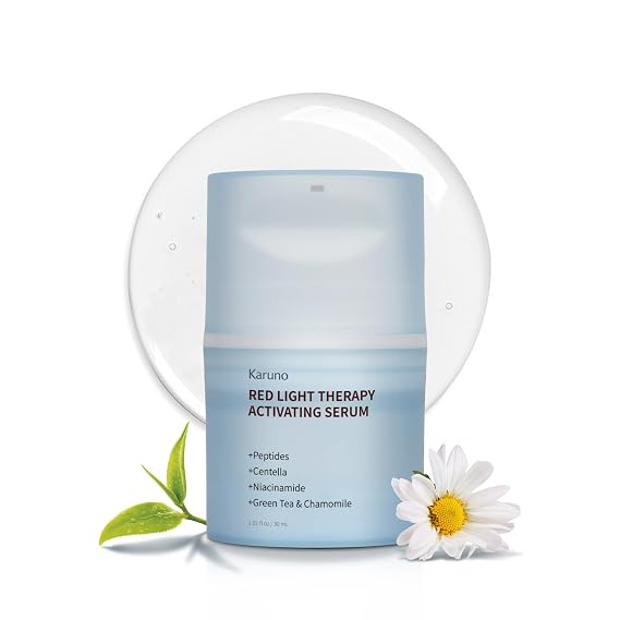 Red Light Therapy Activation Serum for Face Activation & Hydration Booster for LED Mask, Microcurrent & Facial Devices Hyaluronic Acid, Green Tea, Niacinamide, Centella & Aloe 1.01 fl.oz