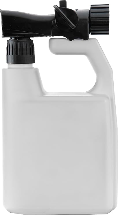 Hose-end Sprayer - 80:1 Ratio - 32oz Re-usable, Multipurpose Lawn & Garden Sprayer for Liquid Fertilizer, Weed Killer, Pest Control, Fungicide,