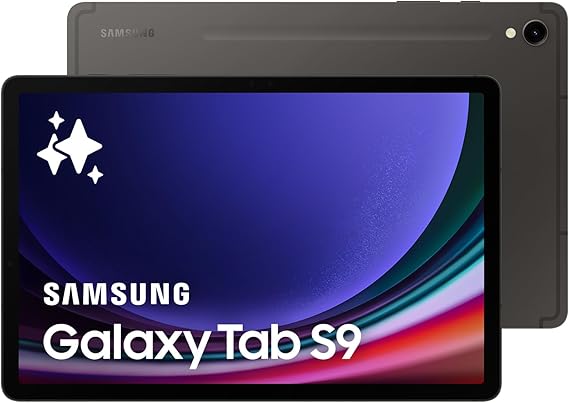 Samsung Galaxy Tab S9 5G Android Tablet, 256GB Storage, S Pen Included, Unlocked, Graphite, (UK Version)