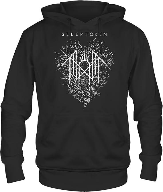 2Bhip Sleep Token Depth Chart Front & Back Print Hoodie Black