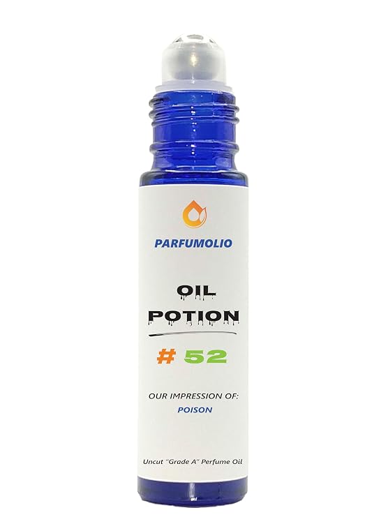 Oil Potion # 52 Inspired by Poison Women's Uncut Grade A Fragrance Body Oil Dupe Concentrated Long Lasting Roll-On 10ml / 0.33 oz