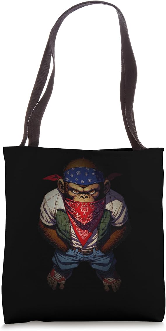 Cool Street Style Monkey Urban Graphic hip-hop Boys Tote Bag