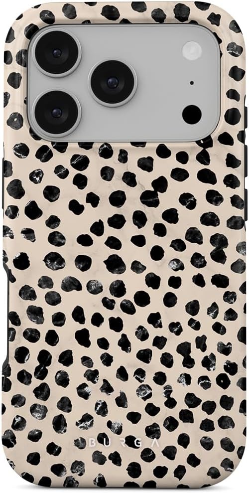 BURGA Unisex Phone Case for iPhone 17 Pro Dual-Layer Hybrid Design with Shock-Absorbing Silicone & Durable Exterior, Scratch-Resistant Finish and Raised Bezel Edge for Screen Protection & Daily Use