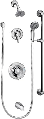 Moen T8343EP15 Commercial M-Dura Posi-Temp TubShower Trim, 1.5-gpm, Chrome
