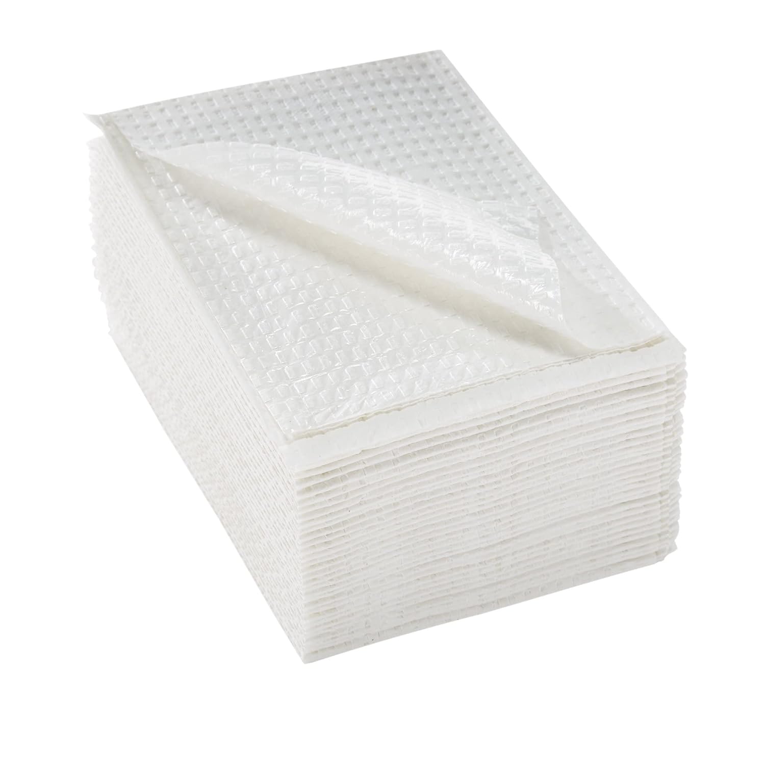 McKesson Disposable Towels [Pack of 250] for Dental Bibs, Nails, Tattoo, Dentist, Medical - 13 x 18 in, 2-Ply Tissue with Poly Back, Waffle Embossed, White