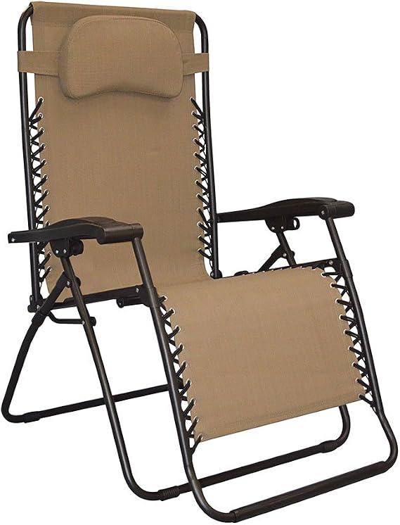 Caravan Sports Infinity Oversized Zero Gravity Chair, Beige