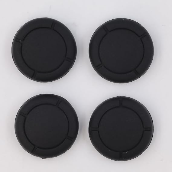 4PCS 3D Analog Thumbstick Thumb Stick Grip Cap for Switch/Switch Lite Controller Joystick Cap (Black)