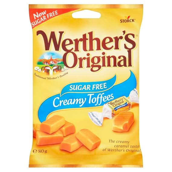 Original Original Werthers Original No Sugar Bag Imported From The UK England The Very Best Of British No Sugar Chewy Toffee