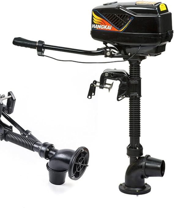 Hangkai 48V 1000W Electric Outboard Motor 4.0 Type (Jet Pump) Brushless Motor Electric Short Shaft - Suitable for Boats Less Than 4m - 250kg Thrust - Max Speed 15km/h