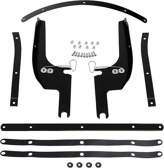 XFMT Wind Shield Screen Bracket Mount Kit Compatible with Harley Touring Road King FLHR 1994-2023