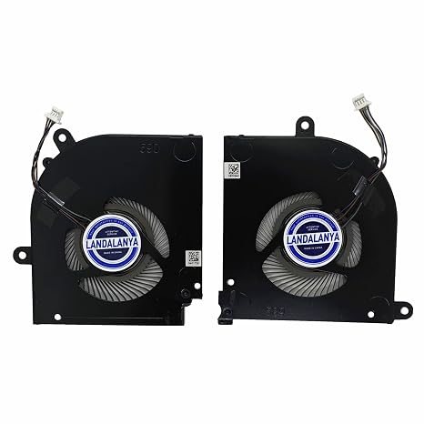 Replacement New CPU and GPU Cooling Fan for MSI Stealth 15M A11UEK 15M A11UEK-009 15M A11UEK-280 15M-A11UEKV 15M-A11SEK 15M-A11SDK MS-1562 MS-1563 Series BS5405HS-U4X BS5405HS-U4W DC5V