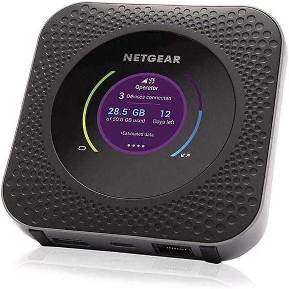 NETGEAR Nighthawk M1 4G LTE WiFi Mobile Hotspot (MR1100-100NAS) Up to 1Gbps Speed, Works Best with AT&T and T-Mobile, Connects Up to 20 Devices, Secure Wireless Network Anywhere