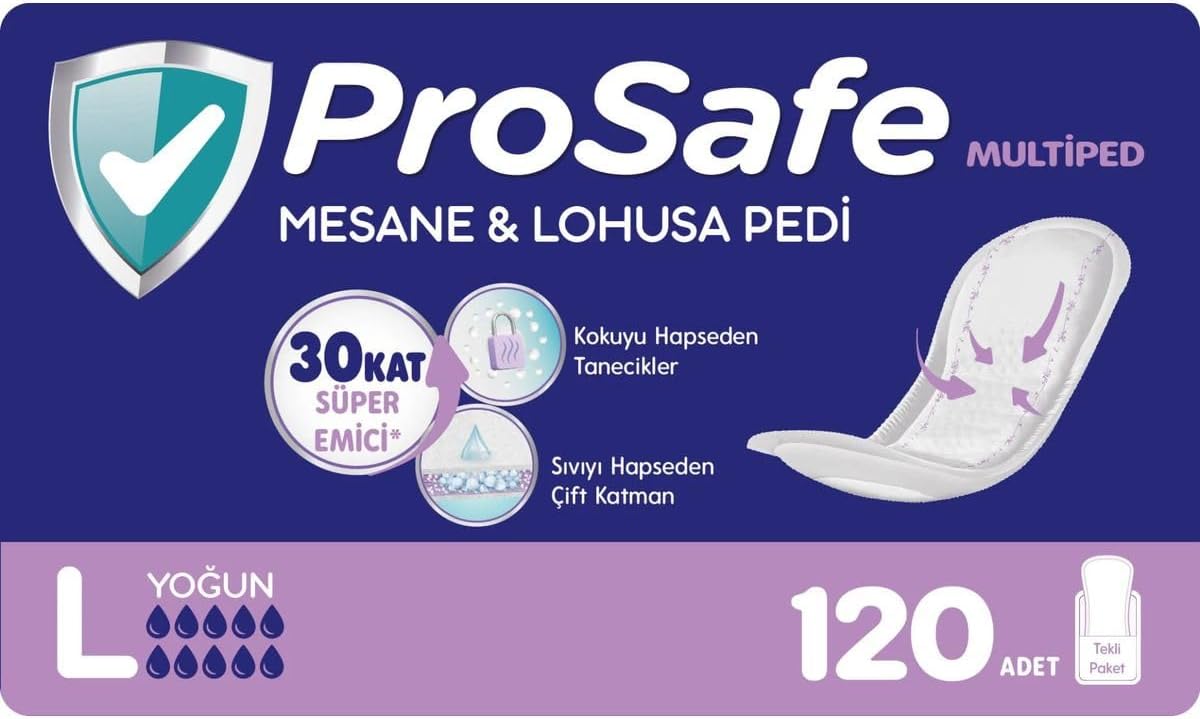 Prosafe Multiped Lohusa Ve Mesane Pedi Yoğun 120 Adet (10X12)