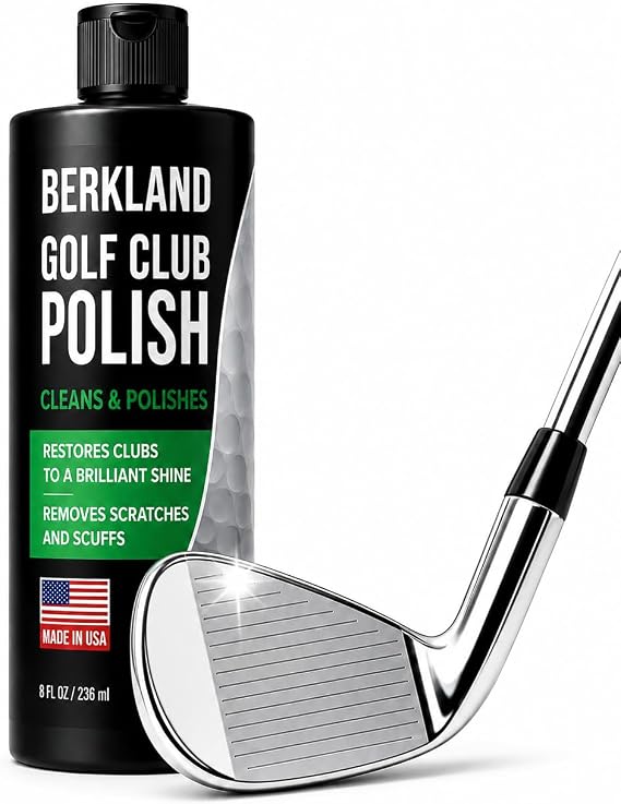 Berkland Golf Club Polish & Cleaner, 8 oz - Restores Shine, Made in USA