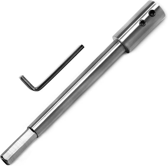 7" Ship Auger Extension Forstner Drill Bit Extension Accepts 3/8" Shank | Ship Auger Forstner Bit Extension with 3/8" Shank, 2/5" Hex Drive