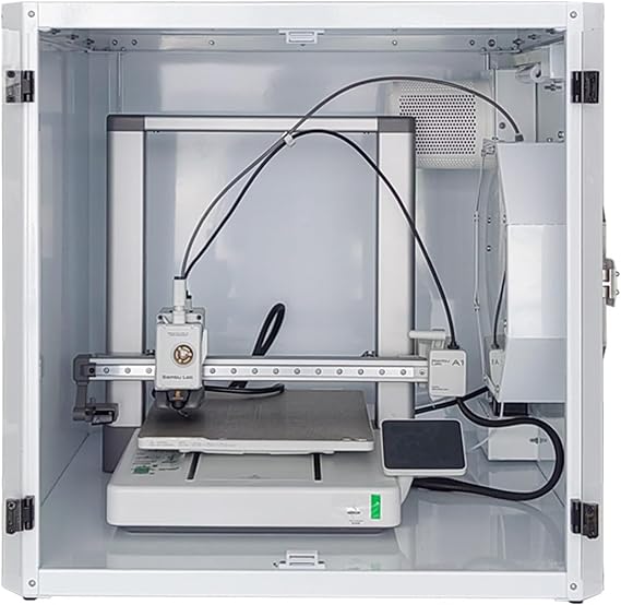 3D Printer Enclosure with Ventilation, Dustproof Waterproof Cover, LED Light, Noise Reduction, Thermometer/Hygrometer, 3 Layer Filter for Enhanced Protection