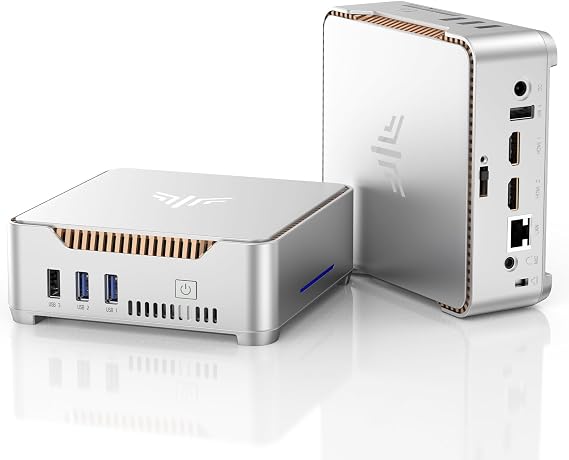 KAMRUI GK3PLUS Mini PC 16GB RAM 512GB SSD, Alder Lake-N95 (up to 3.4GHz) | Mini Desktop Computer, Support Triple 4K Display, USB-C, WiFi, Bluetooth, Ethernet, for Business, Education, Home