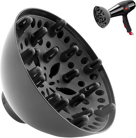 Diffuser Hair Dryer Attachment Hair Dryer Diffuser Attachment | Styling Tools Appliances for Summer Morning Vacation Spa Travel Night Day Heat Drying Straight Wavy Natural Wave