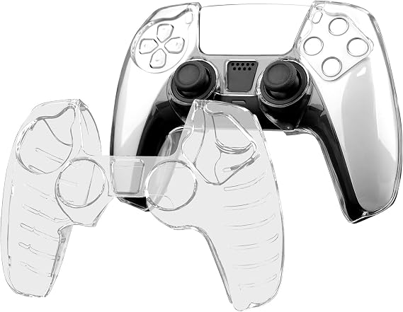 OSTENT Hard Transparent Crystal Protective Shell Skin Case Cover for Sony PS5 Wireless Controller