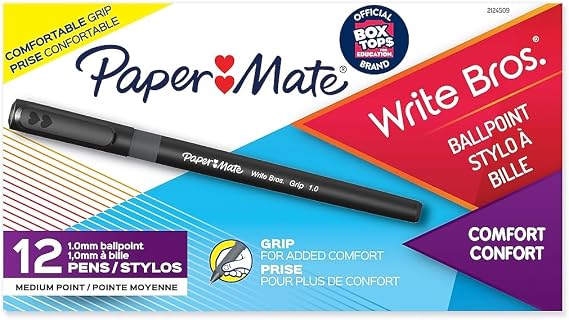 PAP2124509 - Paper Mate Write Bros. Grip Ballpoint Pen