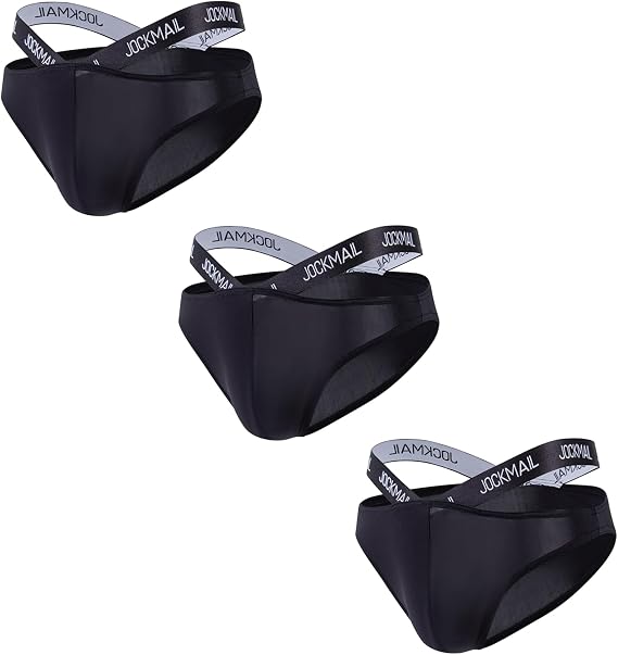 JOCKMAIL Men's Underwear Briefs V-waist Breathable Low Rise Mens Bikini Quick Dry Comfortable Fit Sports Briefs