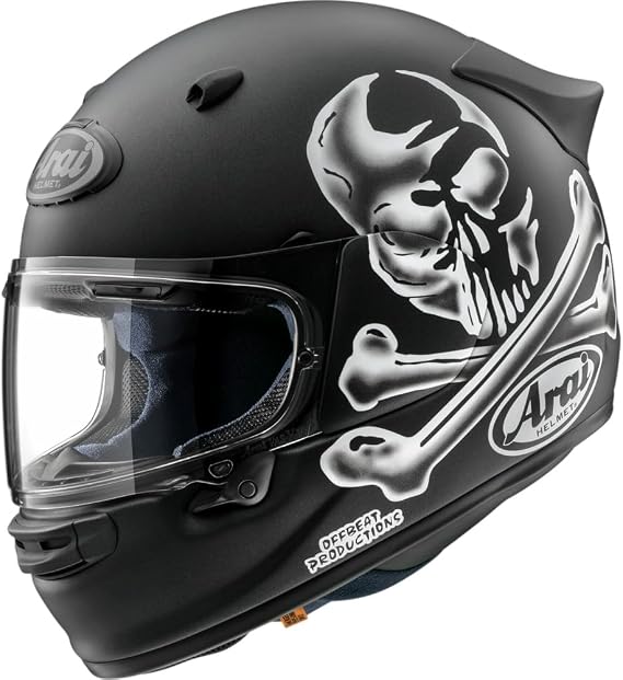 Arai Helmets Contour-X Jolly Roger Helmet (X-Large, Black)