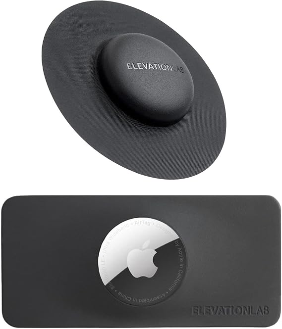 Elevation Lab AirTag Wallet Holder + Airtag Fabric Mount - Black