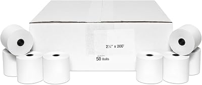 50 Rolls of 2 14 x 200 Thermal Paper Rolls for CBM 262, CBM 291, ER-A450T, UP-700, XE-A201, XE-A202