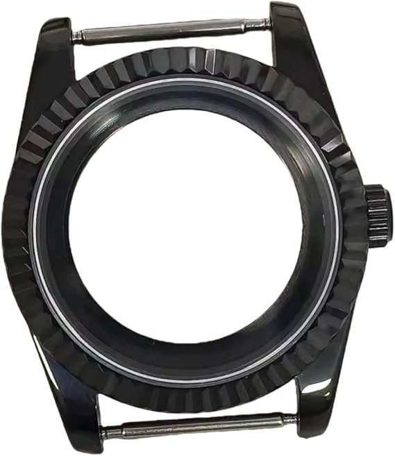 36/39mm Watch Case Black Fluted Bezel for Rolex Oyster Perpetual/Datejust