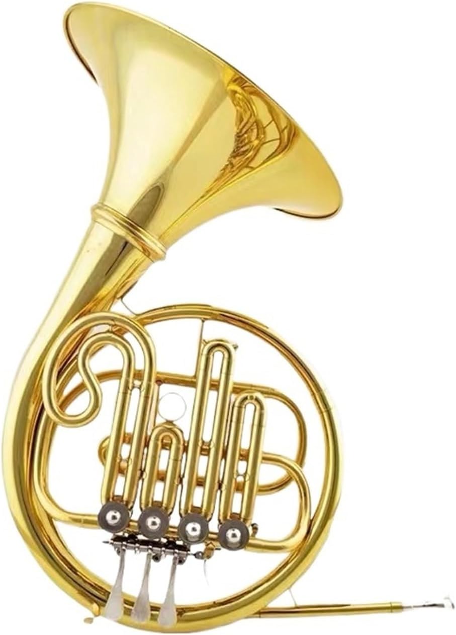 Professional French Horn B flat 4 key single row French horn brass instrument