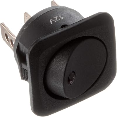 Calterm 40600 Switch, 25A Rocker, Red